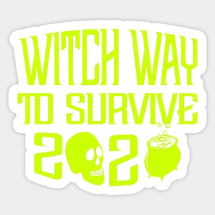 Witch Way To Survive Sticker